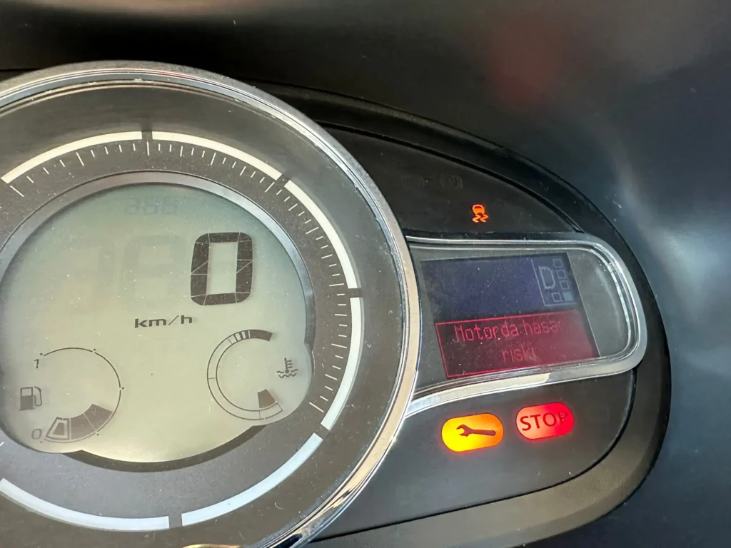 motor da hasar riski ekran goruntusu